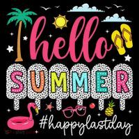 Retro Hello Summer Happy Last Day Of School Teacher Student Coffee Mug thumb 5