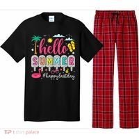 Retro Hello Summer Happy Last Day Of School Teacher Student Pajama Set thumb 0