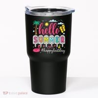 Retro Hello Summer Happy Last Day Of School Teacher Student Tumbler thumb 0