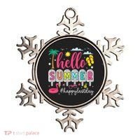 Retro Hello Summer Happy Last Day Of School Teacher Student Ornament thumb 0