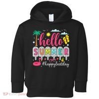 Retro Hello Summer Happy Last Day Of School Teacher Student Toddler Hoodie thumb 0