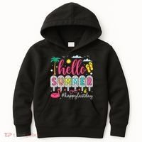 Retro Hello Summer Happy Last Day Of School Teacher Student Kids Hoodie thumb 0