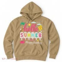 Retro Hello Summer Happy Last Day Of School Teacher Student Hoodie thumb 0