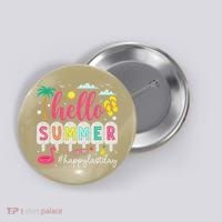 Retro Hello Summer Happy Last Day Of School Teacher Student Button thumb 0