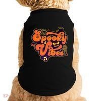 Retro Halloween Spooky Vibes Doggie Tank thumb 0