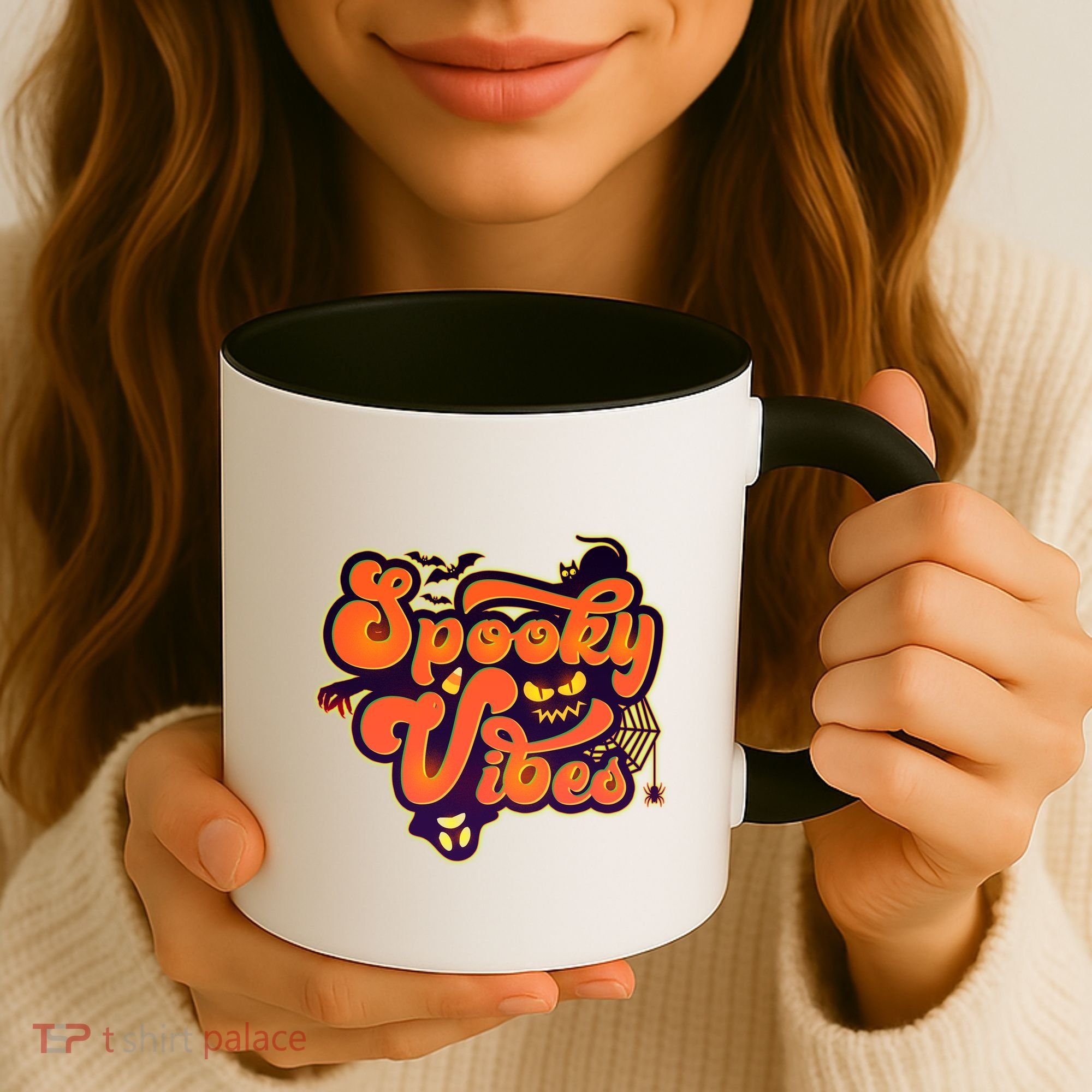 Retro Halloween Spooky Vibes Coffee Mug