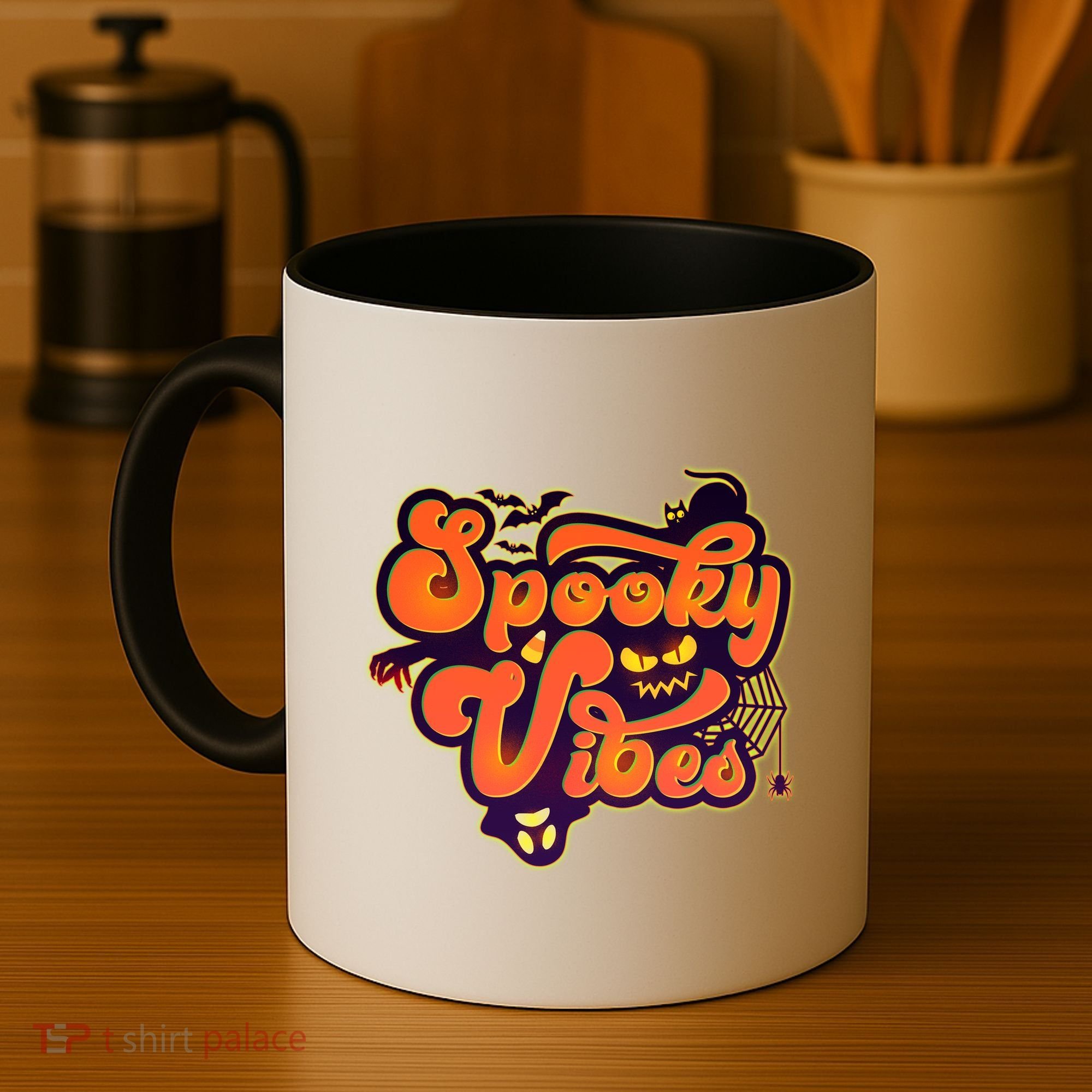 Retro Halloween Spooky Vibes Coffee Mug