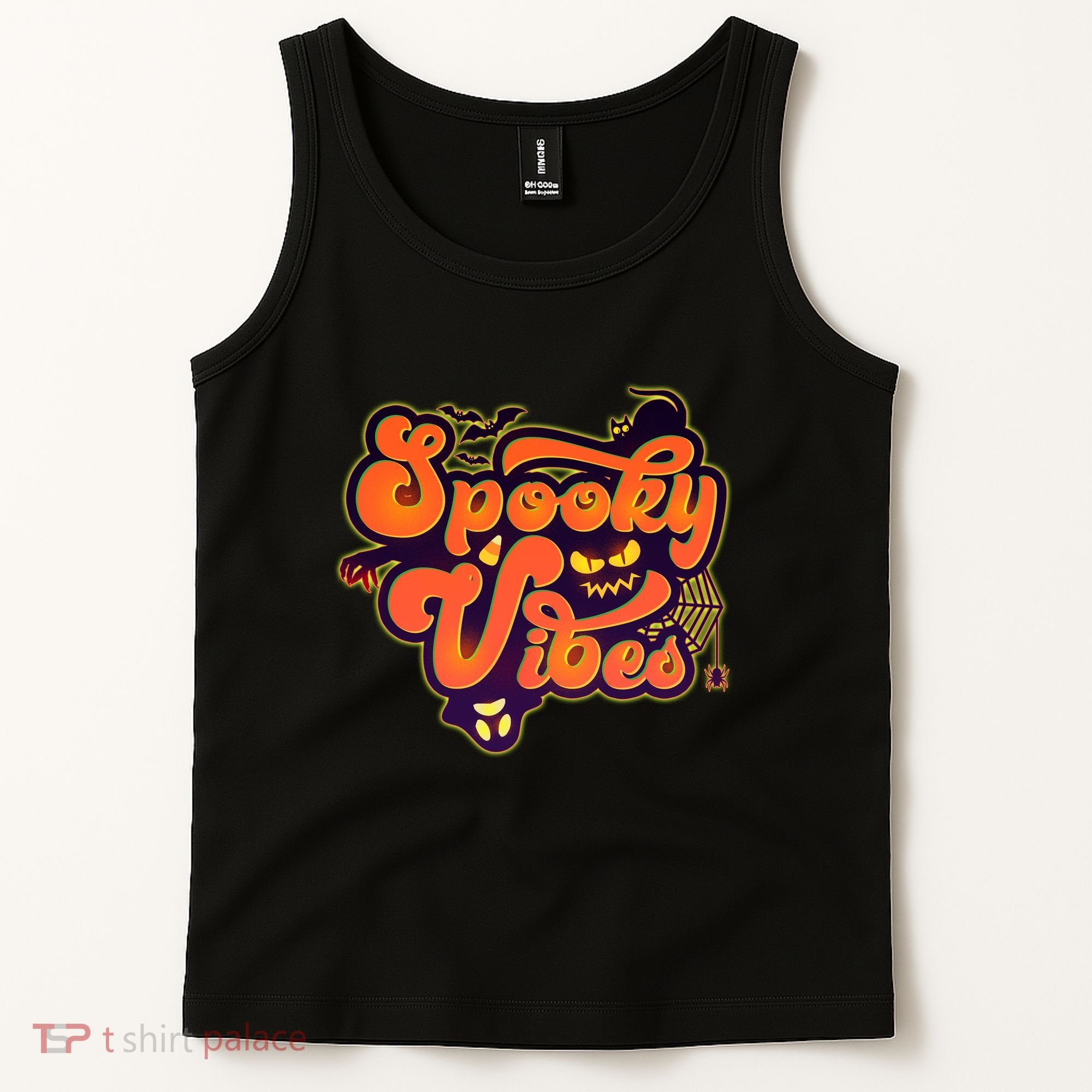 Retro Halloween Spooky Vibes Tank Top
