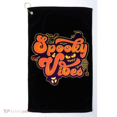 Retro Halloween Spooky Vibes Golf Towel