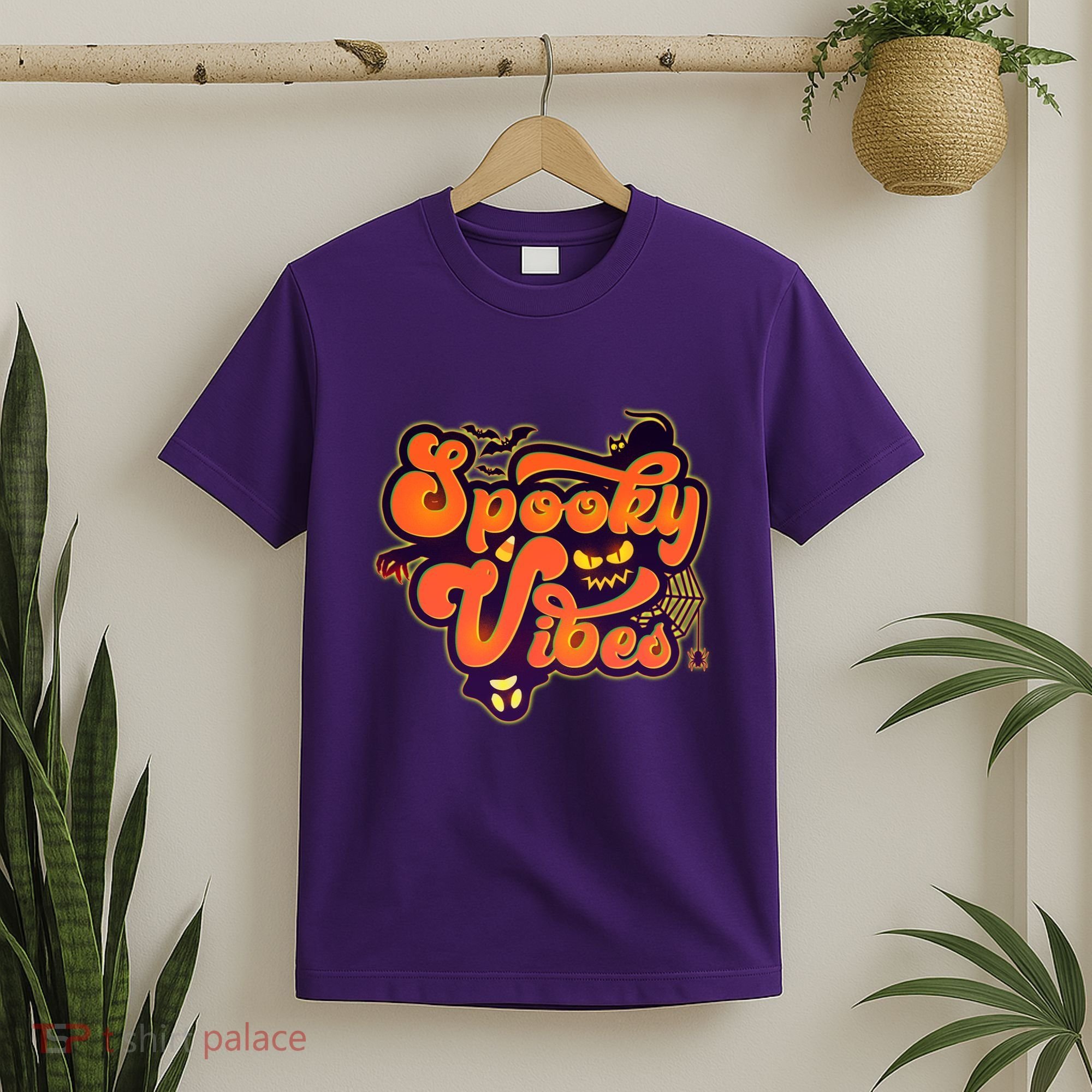Retro Halloween Spooky Vibes T-Shirt