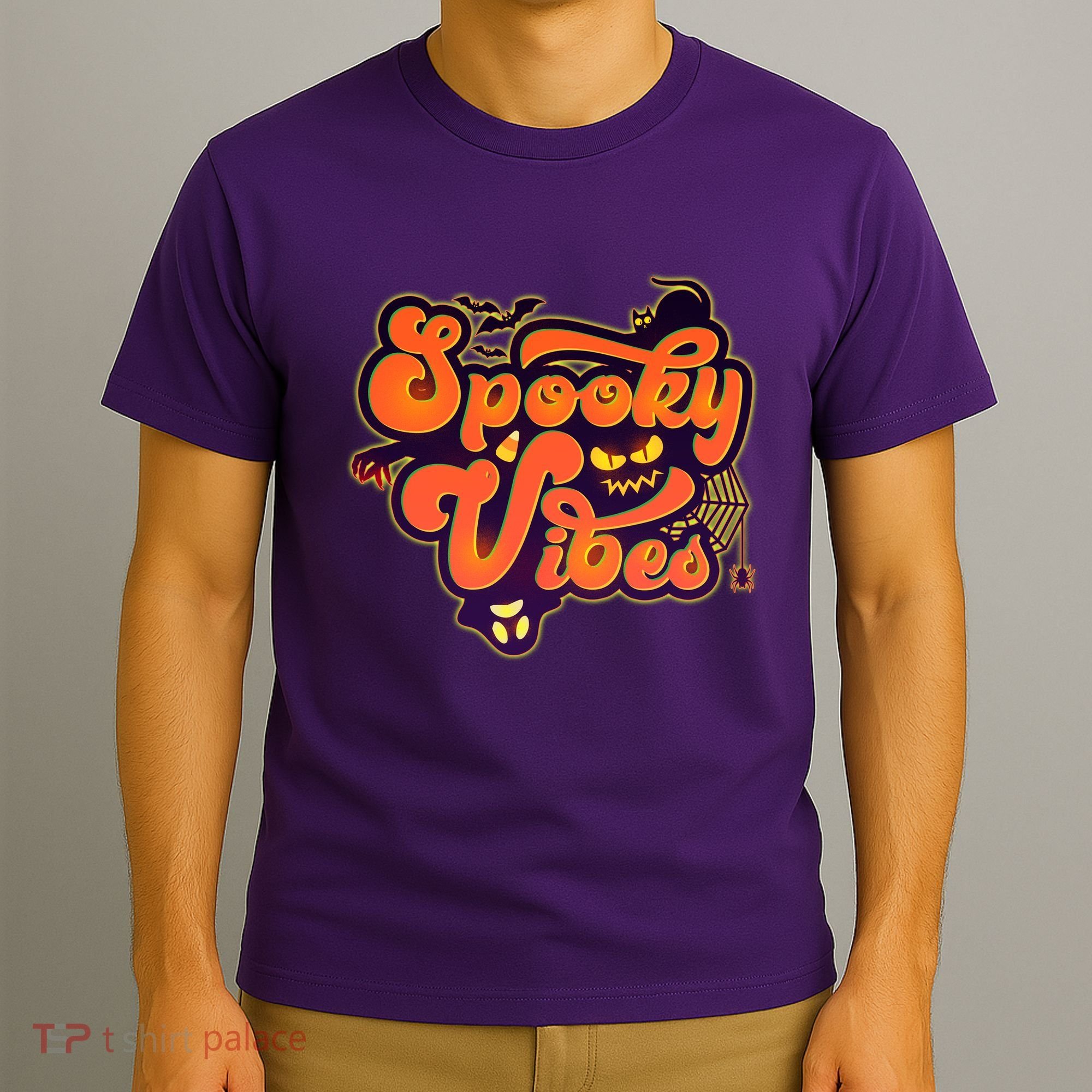 Retro Halloween Spooky Vibes T-Shirt