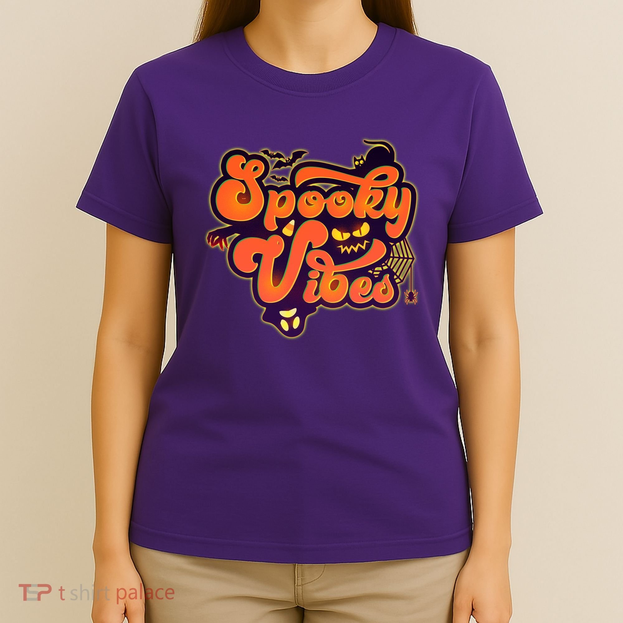 Retro Halloween Spooky Vibes T-Shirt