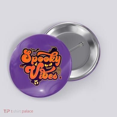 Retro Halloween Spooky Vibes Button