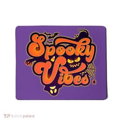 Retro Halloween Spooky Vibes Mousepad