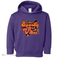 Retro Halloween Spooky Vibes Toddler Hoodie thumb 0