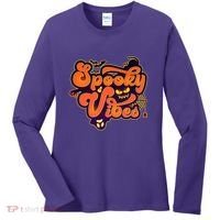 Retro Halloween Spooky Vibes Women's Long Sleeve Shirt thumb 0