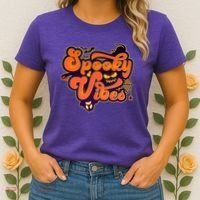 Retro Halloween Spooky Vibes Women's T-Shirt thumb 2