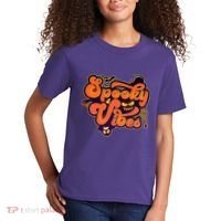 Retro Halloween Spooky Vibes Kids T-Shirt thumb 2