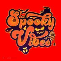 Retro Halloween Spooky Vibes Santa Hat thumb 1