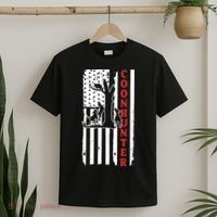 Raccoon Hunting Season USA Flag Coon Hunter T-Shirt thumb 2