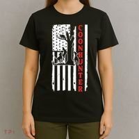 Raccoon Hunting Season USA Flag Coon Hunter T-Shirt thumb 4