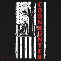 Raccoon Hunting Season USA Flag Coon Hunter Women's Hoodie thumb 2