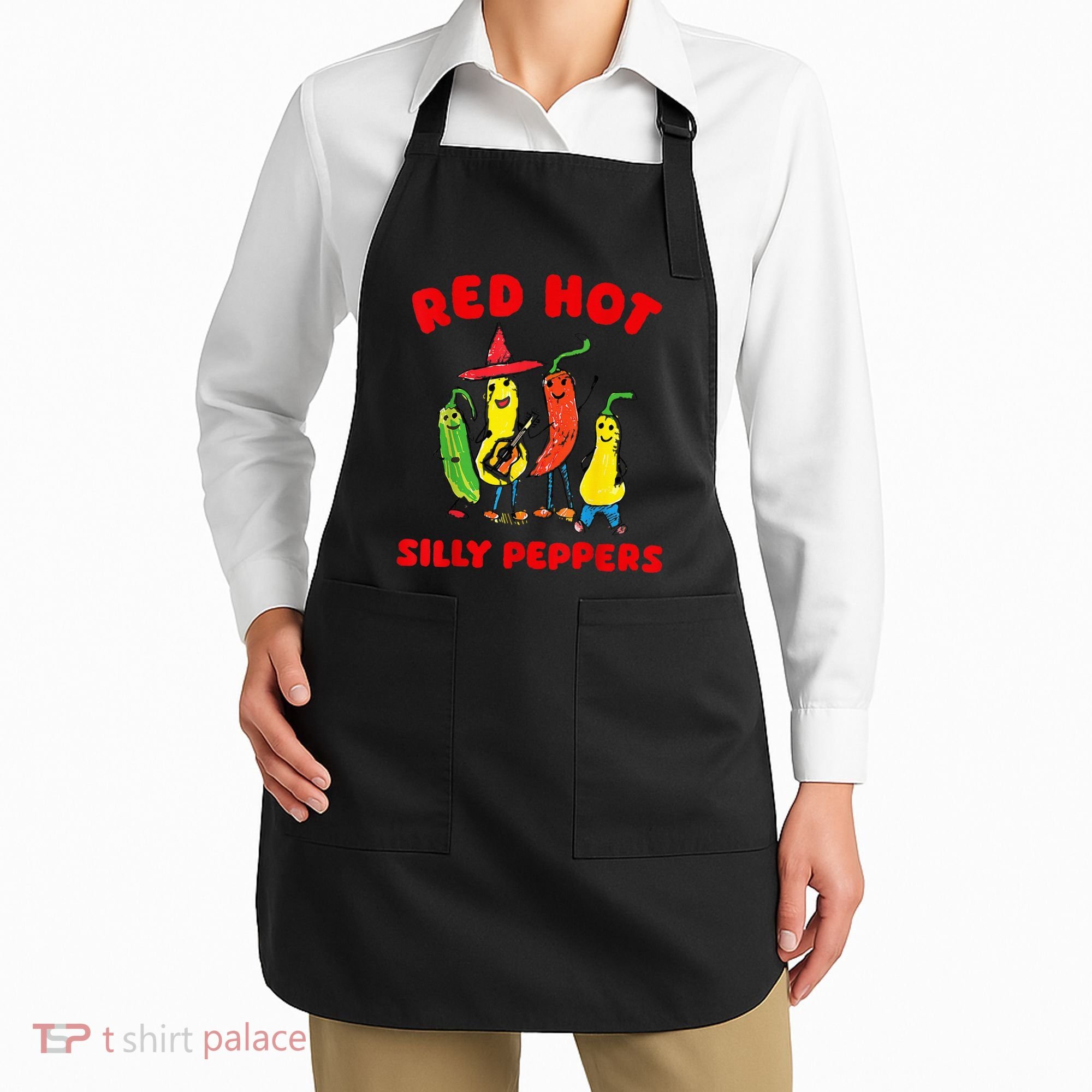 Red Hot Silly Peppers Apron