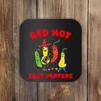 Red Hot Silly Peppers Coaster thumb 0