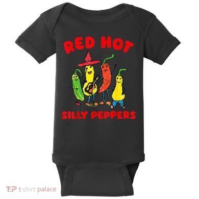 Red Hot Silly Peppers Baby Bodysuit