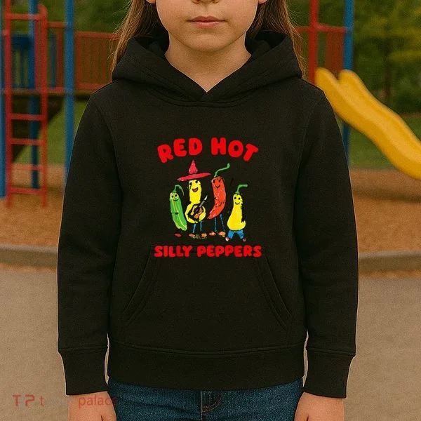 Red Hot Silly Peppers Kids Hoodie