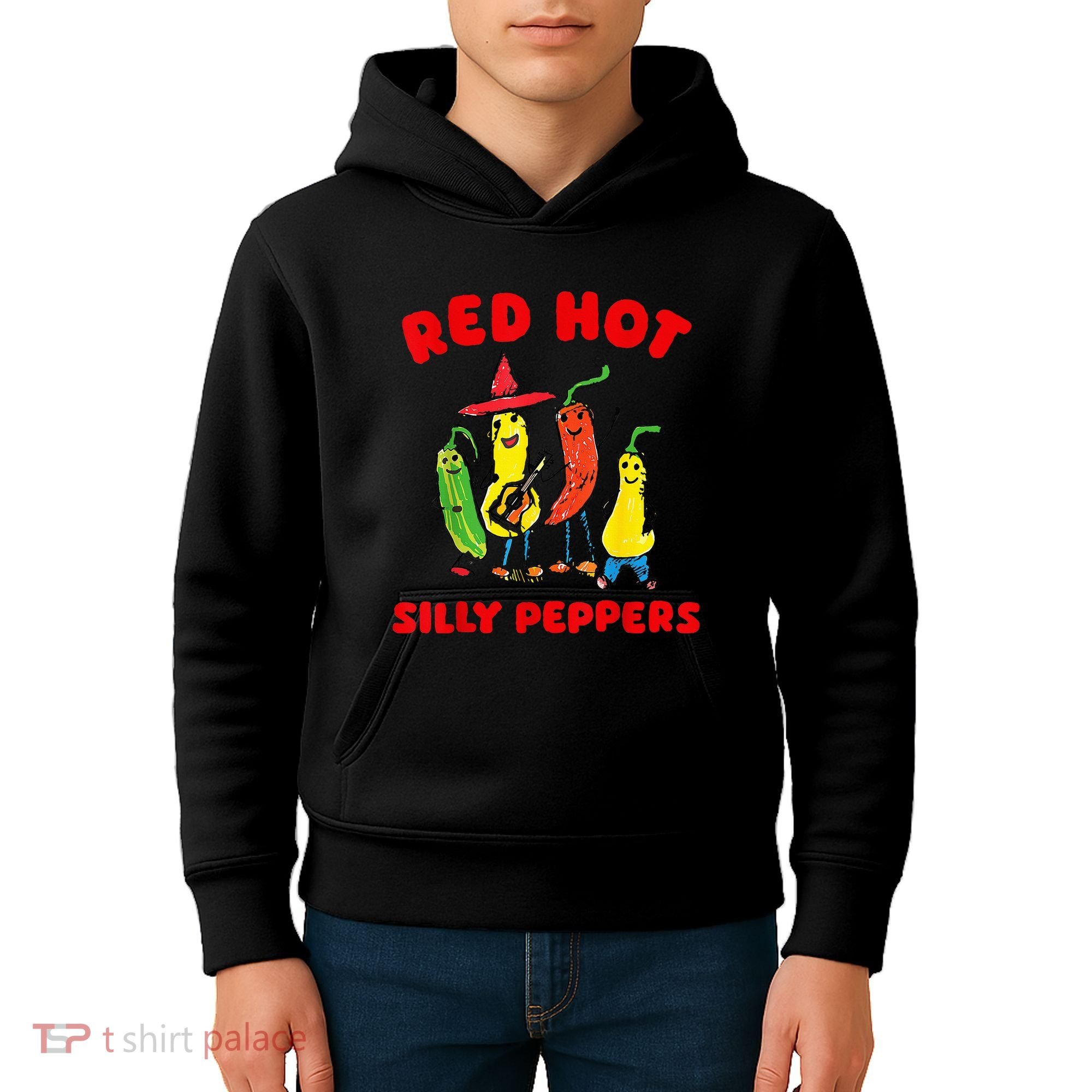 Red Hot Silly Peppers Kids Hoodie
