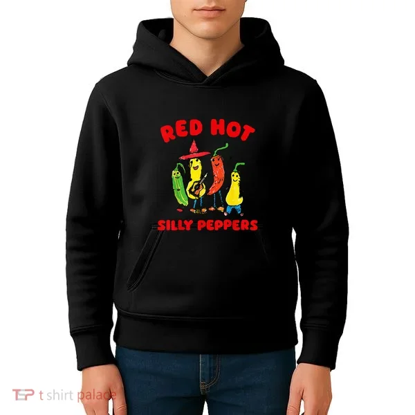 Red Hot Silly Peppers Kids Hoodie