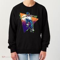Retro Halloween Skateboarding Skater Skeleton Women's Sweatshirt thumb 0
