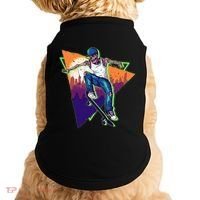Retro Halloween Skateboarding Skater Skeleton Doggie Tank thumb 0