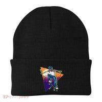 Retro Halloween Skateboarding Skater Skeleton Beanie thumb 0