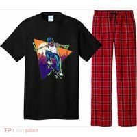 Retro Halloween Skateboarding Skater Skeleton Pajama Set thumb 0