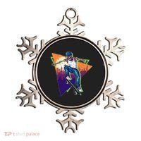 Retro Halloween Skateboarding Skater Skeleton Ornament thumb 0