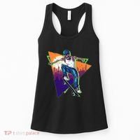 Retro Halloween Skateboarding Skater Skeleton Women's Tank Top thumb 0