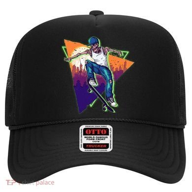 Retro Halloween Skateboarding Skater Skeleton Hat