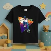 Retro Halloween Skateboarding Skater Skeleton Toddler T-Shirt thumb 3