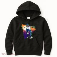 Retro Halloween Skateboarding Skater Skeleton Kids Hoodie thumb 0