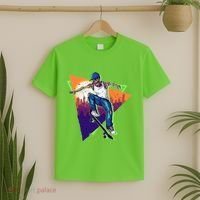 Retro Halloween Skateboarding Skater Skeleton T-Shirt thumb 2