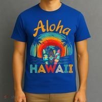 Retro Hawaiian Surfboard Aloha Hawaii Island Surfer Outfits T-Shirt thumb 3