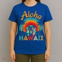 Retro Hawaiian Surfboard Aloha Hawaii Island Surfer Outfits T-Shirt thumb 4