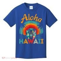 Retro Hawaiian Surfboard Aloha Hawaii Island Surfer Outfits Kids T-Shirt thumb 0