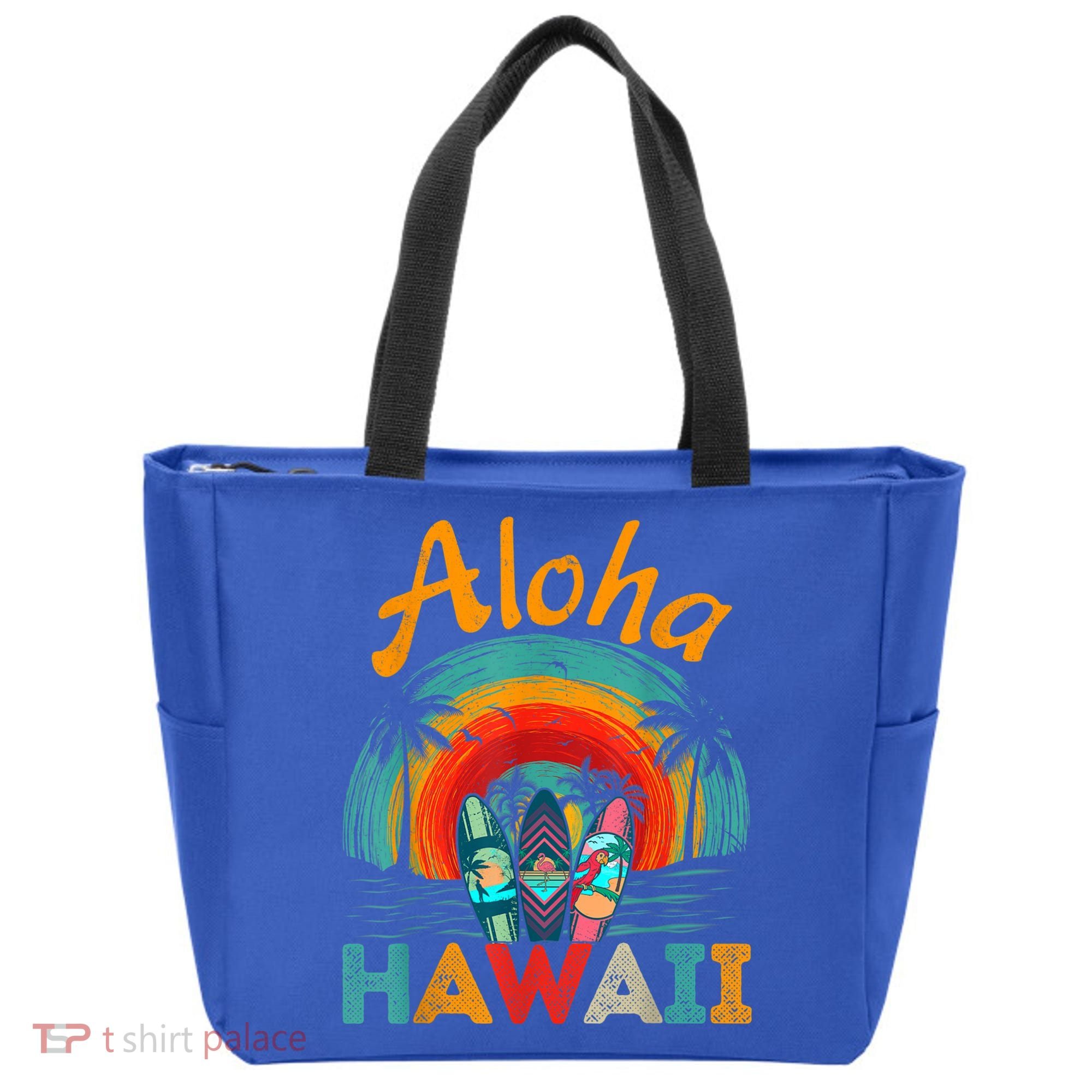 Retro Hawaiian Surfboard Aloha Hawaii Island Surfer Outfits Tote Bag