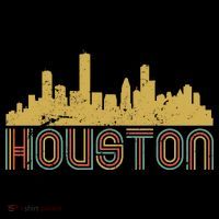 Retro Houston Skyline Texas Ornament thumb 1