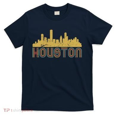 Retro Houston Skyline Texas T-Shirt