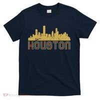 Retro Houston Skyline Texas T-Shirt thumb 0