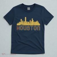 Retro Houston Skyline Texas T-Shirt thumb 5